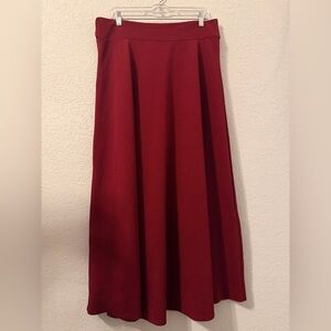 Moa Collection Deep Red A-Line Skirt size 2XL